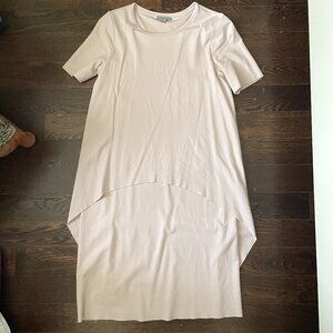COS Circle Cut Layered Blush Pink Short Sleeve Dress-Sz.XS/Small